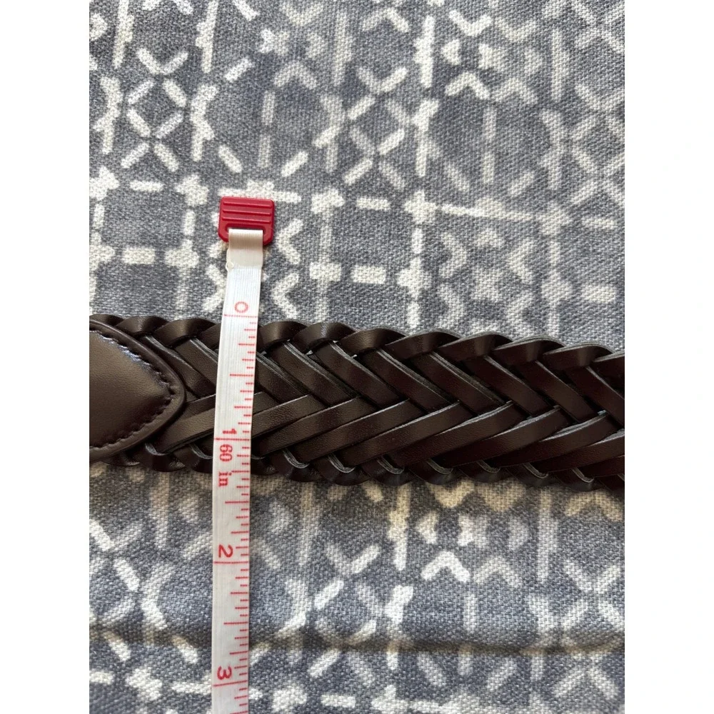 Wonder Nation Braided Belt Kids Size M Brown New Woven Faux Leather Adjustable‎